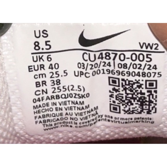 Nike Air Max‎ AP CU4870-005 Fireberry/Beige White Shoes Women's 8.5 Worn 1x $193 - Picture 10 of 11